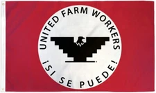 UFW Si Se Puede Flag 3x5ft Poly Cesar Chavez Farmer Union Huelga Protest Flag