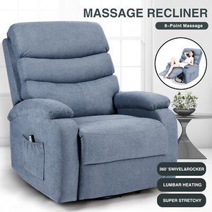 Extra Wide Massage Recliner Chair Heat Rocking Vibration Sofa 360°w/Control Blue eBay Extra Wide Massage Recliner Chair Heat Rocking Vibration Sofa 360°w/Control Blue eBay