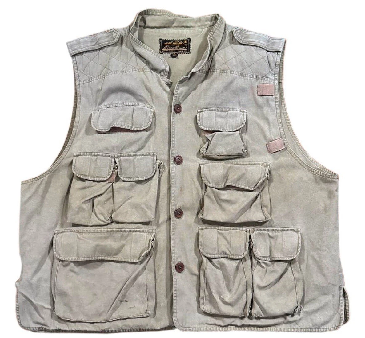 Vintage Eddie Bauer Outdoors Tan Vest (Size XXL)