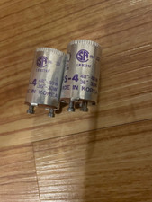 Two FS-4 30-40 Watt Fluorescent Starter Regent Lighting Corp