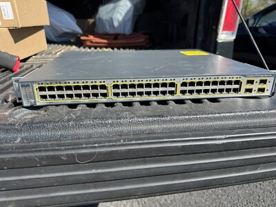 Cisco WS-C3750G-48PS-S Catalyst 3750G 48-Port Gigabit Ethernet Switch