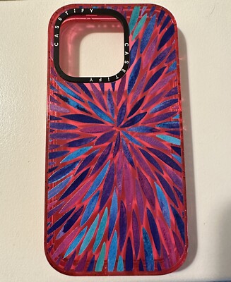 Casetify iPhone 14 Pro Case Pink Starburst