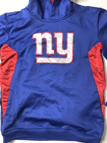 Preowned- NFL Long Sleeve New York Giants Performance Hoodie Boys (Size XL/18) - Picture 2 of 6