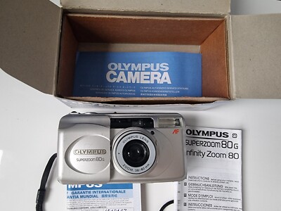TESTED Olympus superzoom 80G 35mm Point & Shoot Film Camera | eBay