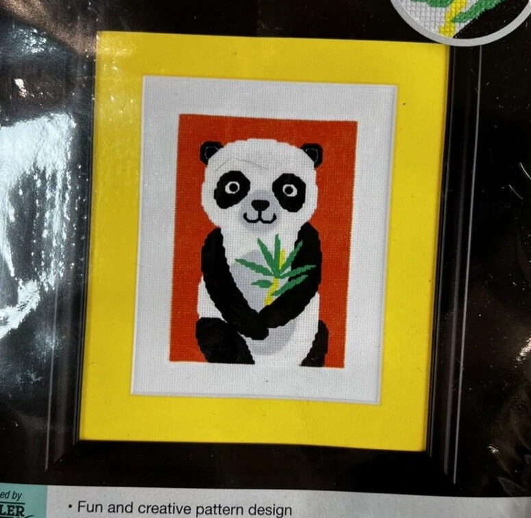 Zweistik Artiste Mini Punto de Cruz Contado - Lote de 4 Kits, Panda, Elefante Foto 2 de 4