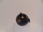 Vintage Miniature  Tea Pot Kettle Black Ceramic Salt Shaker Only 4" Tall — photo 7