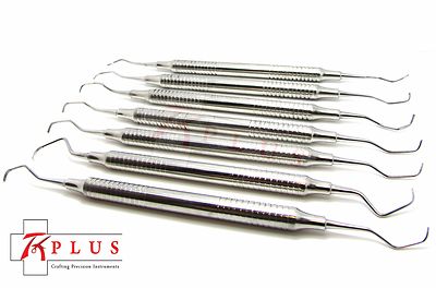 Kit Di N.7 Gracey Curette Con Cassetta MM.8- Dentale Chirurgico - Foto 2