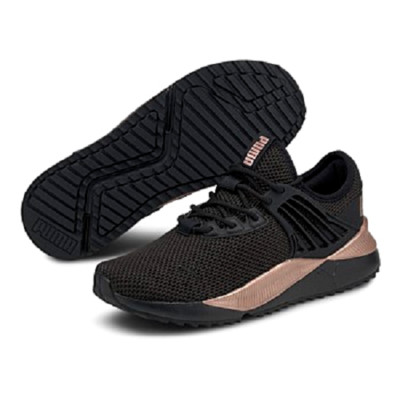 PUMA 38060601 - Women`s PACER FUTURE LUX  (Medium) Black/Rose Mesh Running Shoes