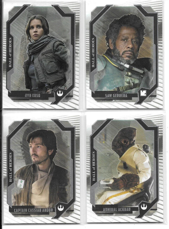 2017 Topps Star Wars Masterwork - Complete 10-card Hall Of Heroes Chase Set NM - Image 3 of 4