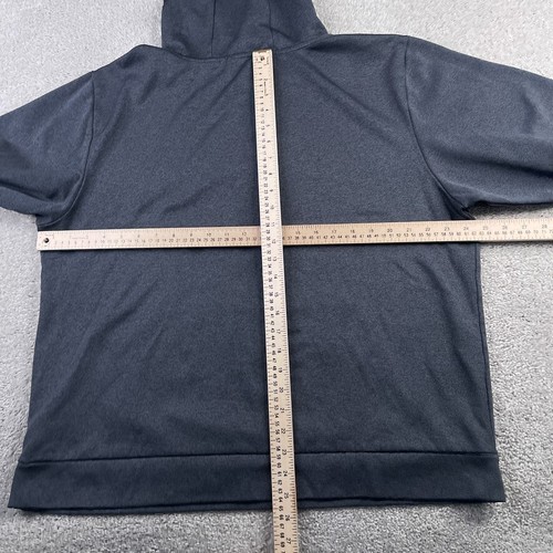 North Face Hoodie Mens 2XL XXL Grey Orange Mountain Logo Pullover Sweatshirt - Picture 7 of 10