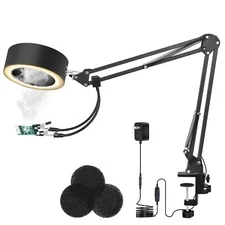 3in1 Solder Fume Extractor Smoke Absorber Remover With 26in Adjustable Arm 3 Car