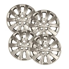 (4) 16" Chrome Hubcaps for Nissan Sentra, Leaf 2013-2019, 10 Spoke, Heavy Duty