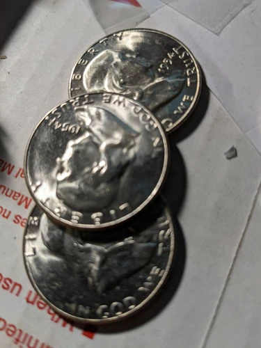 1954-S  Franklin Half Dollar half BU++ Uncirculated, 1 Coin from roll (each)