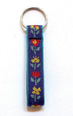 Lupine Keychain FOLK FLOWER 3/4''x 4''