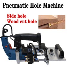 220V 500W Pneumatic Side Hole Machine Woodworking Drill Puncher Tenon Punching 