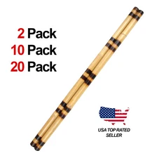 Escrima Sticks 28" Rattan Kali Arnis 2 Ring Burnt Pattern 2 pack 10 pack 20 pack