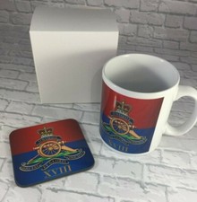 Royal Artillery Personalised Regiment Mug / Mug & Coaster Set