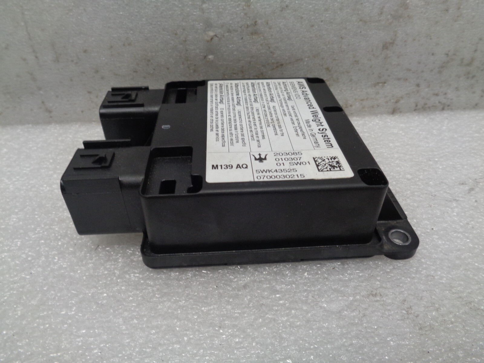 03-08 Maserati Quattroporte AWS Advanced Weight System Module OEM AK2209226