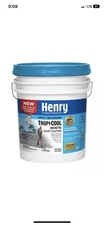 HENRY White Roof Coating 4.75Gal Tropi-Cool 100% Silicone Superior UV Resistance