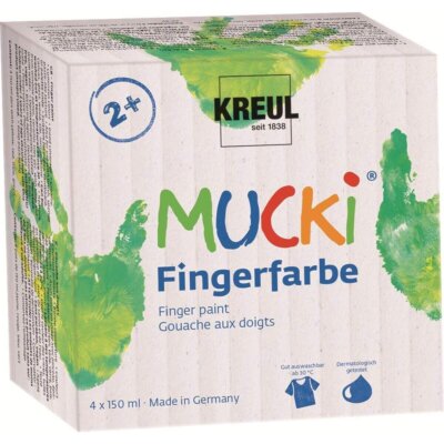 MUCKI Fingerfarbe 4er Set