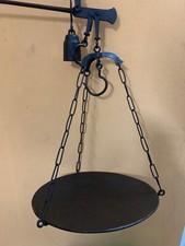 Stupenda Bilancia a STADERA in ferro, restaurata e pulita con olio come foto