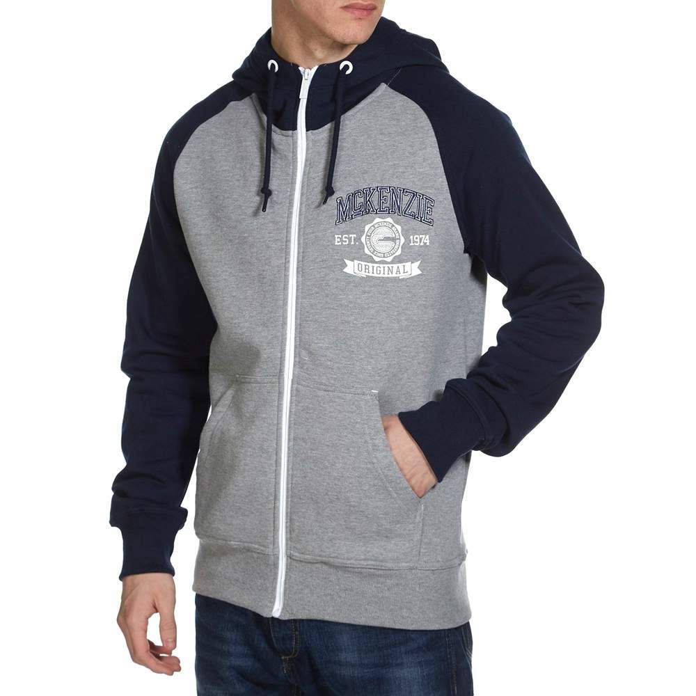 McKenzie Mens Navy Blue Grey McGraw 