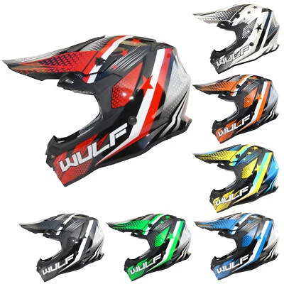 Wulfsport Off Road Iconic Adult Helmet Motocross Racing MX Helmet ATV Quad