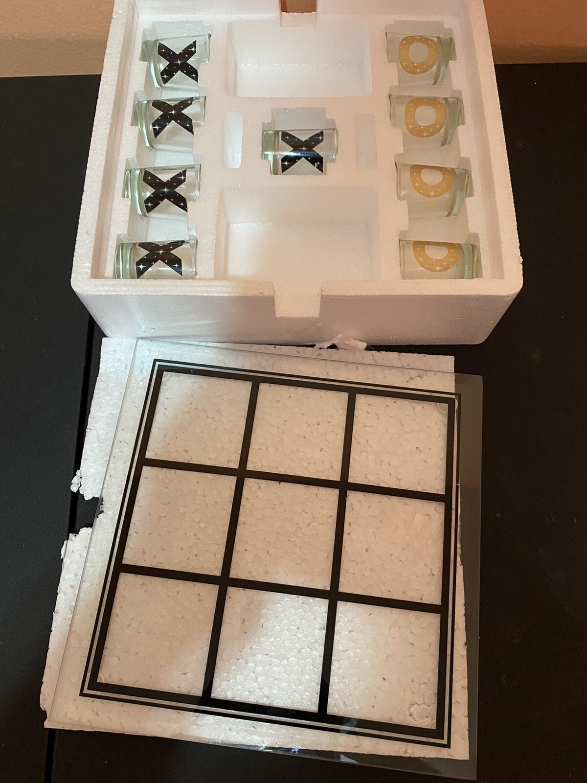 Chic & Tonic XO Drink-Tac-Toe Glass Set