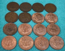 half pennies ALL DIFFERENT DATES choose how many old coin collection