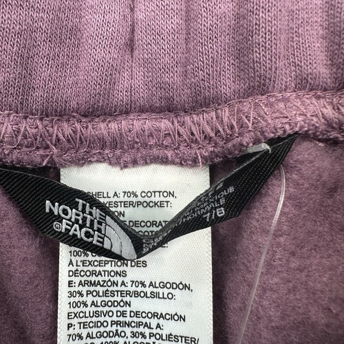The North Face Girls Camp Fleece Sweat Shorts Size Small Youth Purple - Picture 5 of 10