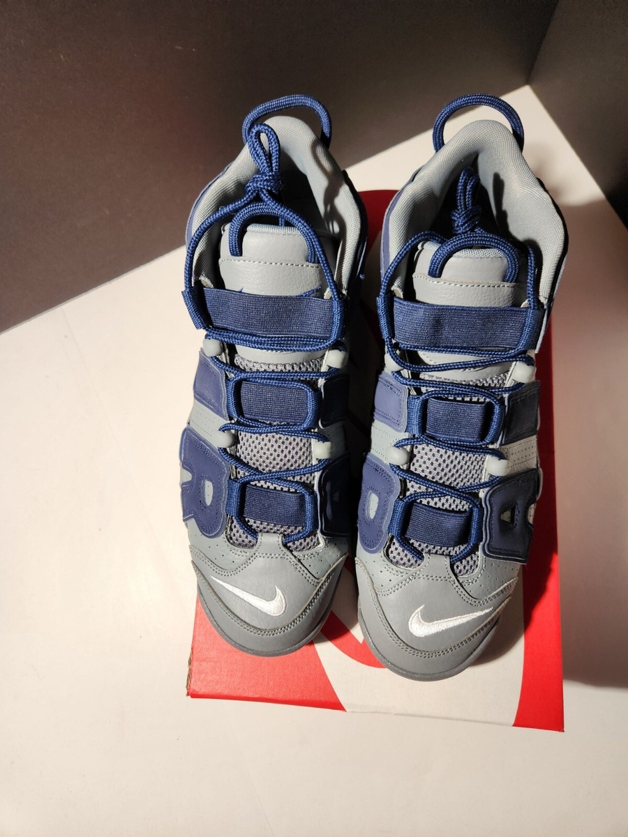 921948-003 Nike Air More Uptempo Cool Grey Midnight Navy Men's