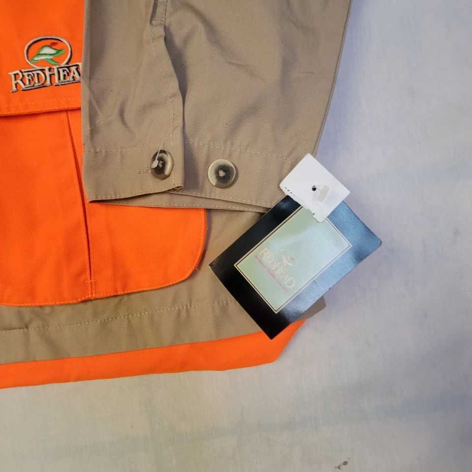 Redhead Hunting Shooting Coat Shirt Men 2XL Tan Orange Long Sleeve Padded New - Image 2 of 4