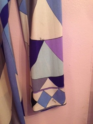 Vintage 60s Emilio Pucci Psychedelic Silk Knit Dress +  display picture 1