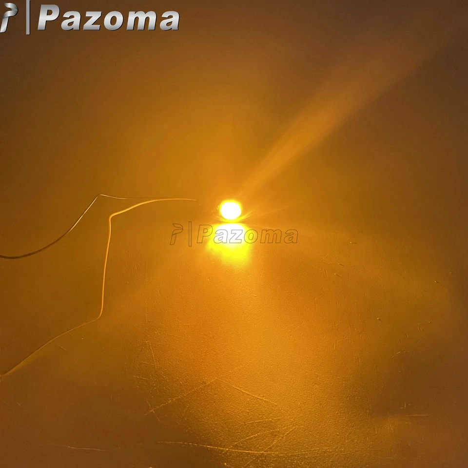 1 par de luces indicadoras intermitentes mini LED para Honda Kawasaki Yamaha Foto 4 de 4