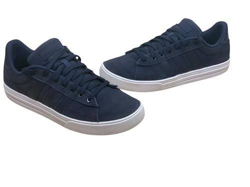 Adidas Mens Daily 2.0 Skateboard Shoes Blue White EE7828 Low Top Lace Up Sz  8.5 | eBay