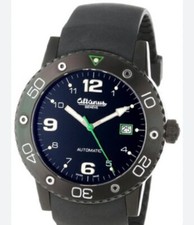 ALTANUS Geneve  diver swiss automatic movement new full set dlc pvd black
