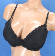 Natori Feathers Underwire Lined Black Nursing Bra Size 36D H1657