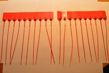 20 FIRE EXTINGUISHER TAMPER PROOF "FLAG" SAFETY SEALS (RED) U.L. APPROVED