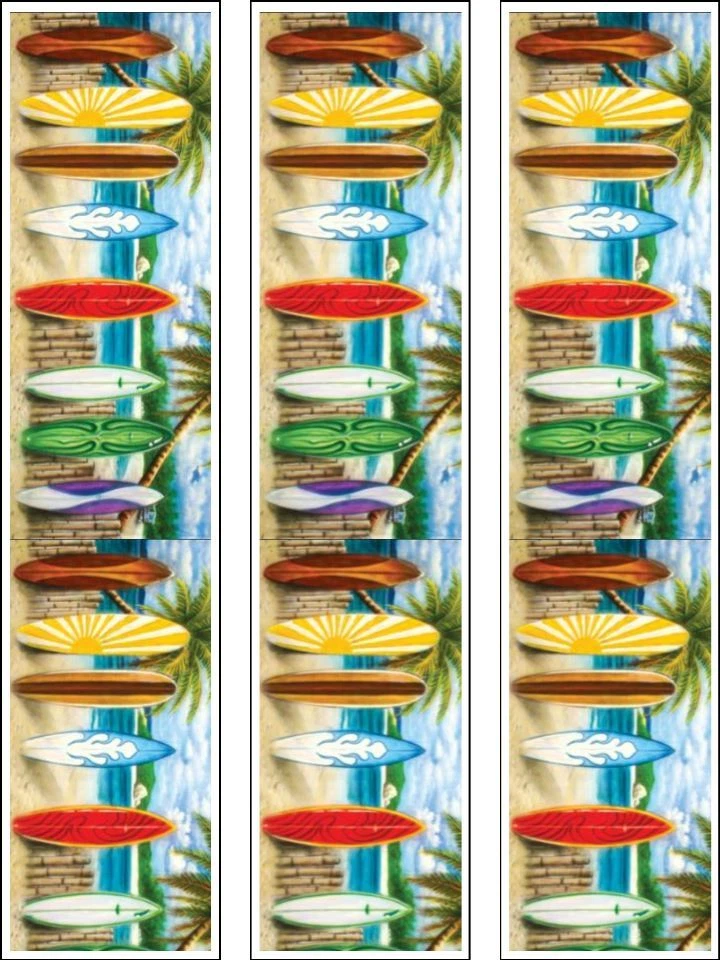 Surf / Surfing pre-cut Edible Icing Cake Topper or Ribbon 01 - Image 3 of 4