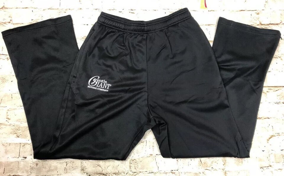 Men's Black Zipper Ankle Jogger Sweatpants by Pennant Sports - Medium Size