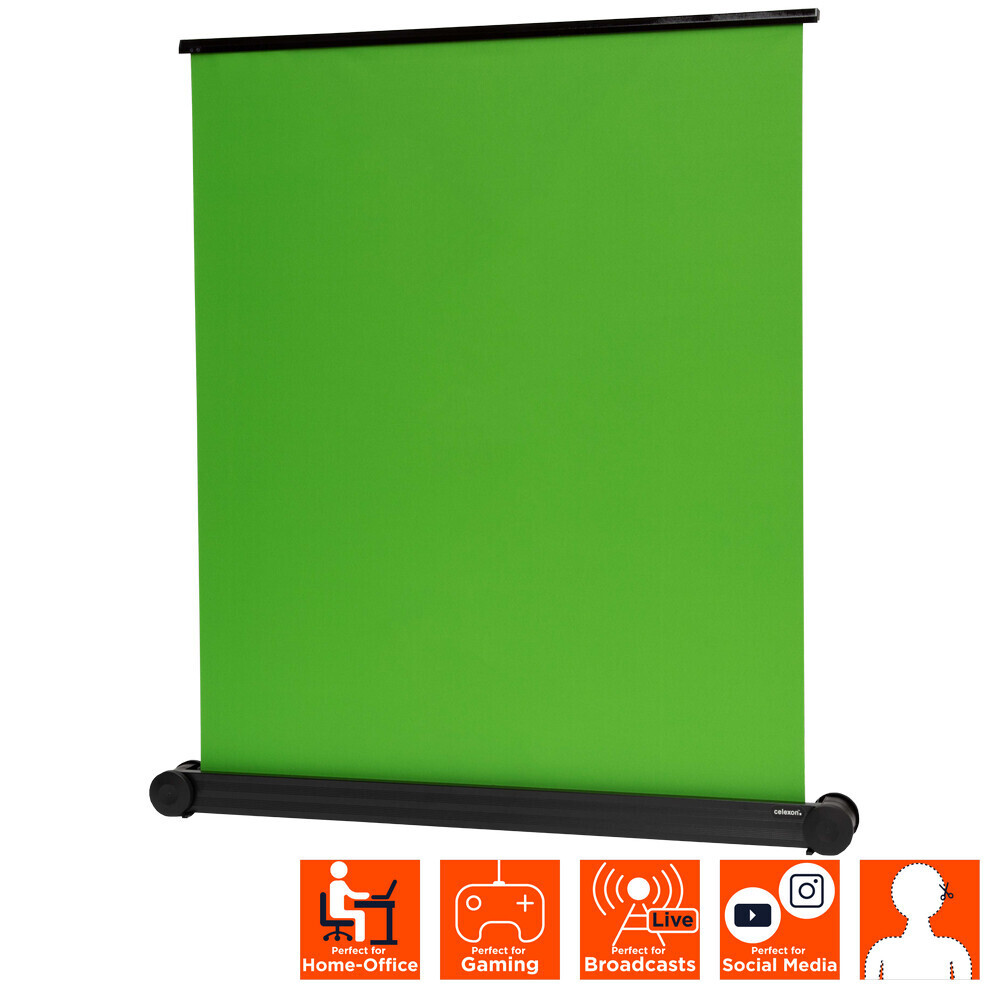 Thumbnail - Celexon Mobile Chroma Key Green Screen 150 X 180