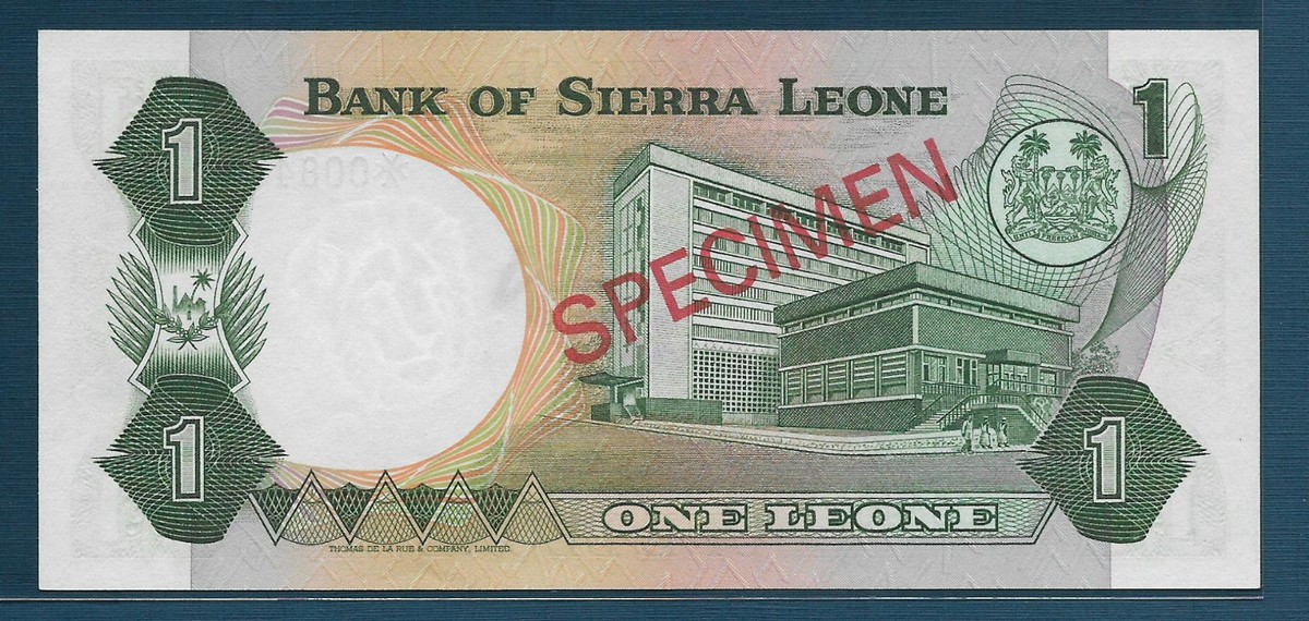 Sierra Leone 50 Cents, 1 Leone SPECIMEN Set, 1978, P CS1, UNC | eBay