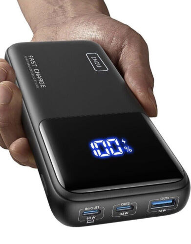 INIU Power Bank 65W Fast Charging Portable Charger, 20000mAh Battery Pack  NEW - Afbeelding 1 van 10