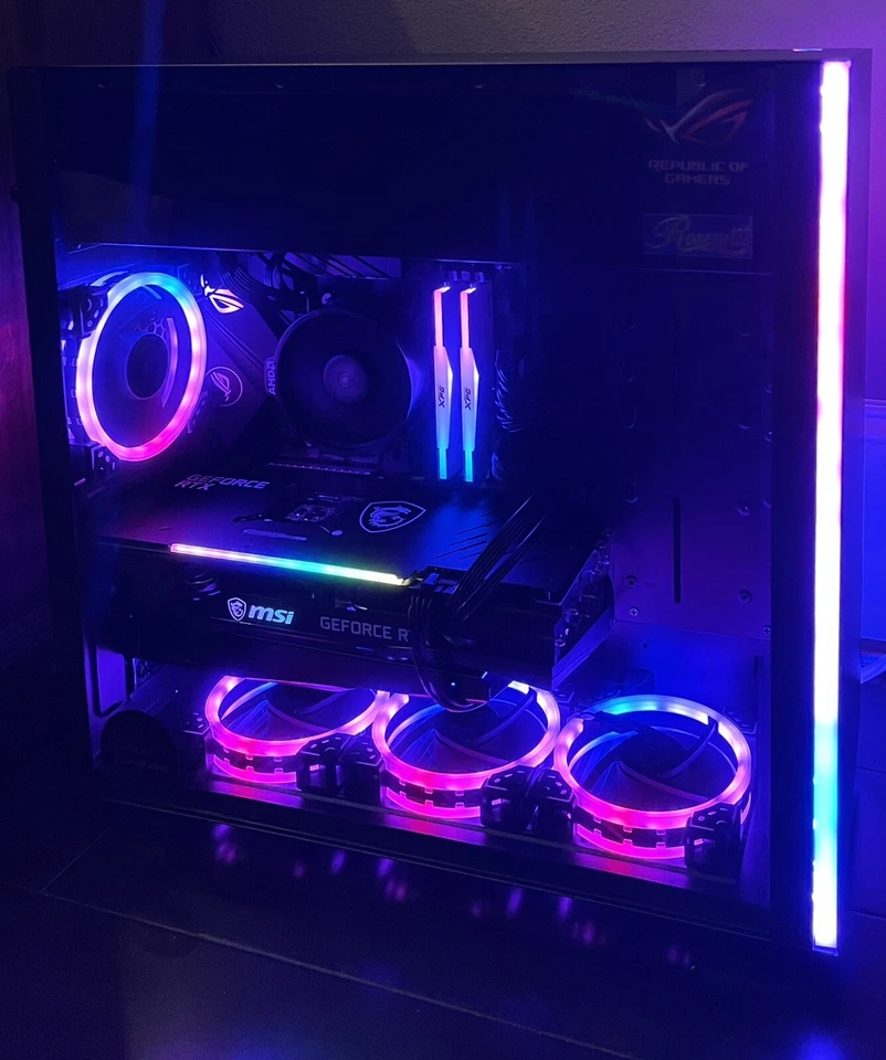 DESKTOP GAMING PC COMPUTER CUSTOMIZED NEW AMD Ryzen 7 32Gb RAM MSI RTX 3070Ti - Image 2 of 4