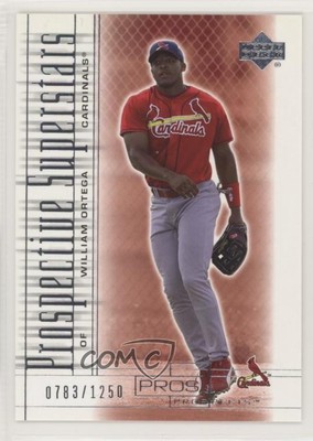 2001 Pros & Prospects Prospective Superstars /1250 William Ortega #120 Rookie RC