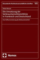 Die Umsetzung Der Verbraucherrechterichtlinie In Frankreich Und Deutschland