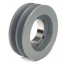 1/2 in to 1-5/8 in Quick Detachable Bushed Bore 2 Groove V-Belt Pulley 4.55 in