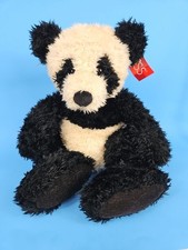 Russ Berrie Ming Panda Bear vintage teddy plush with ear tag 16" tall animal
