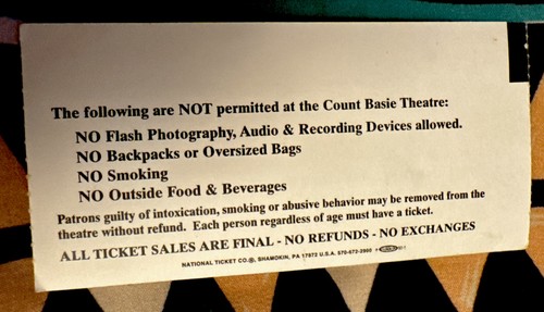 FRANK SINATRA BIRTHDAY BASH - DECEMBER 12, 2008 - COUNT BASIE THEATRE - TICKET - Picture 2 of 2