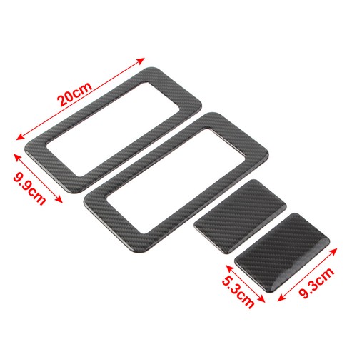 Schalterabdeckung hinten für Jeep Wrangler JK 2011-2017 Kohlen Schwarz 4PCS Auto - Bild 9 von 10